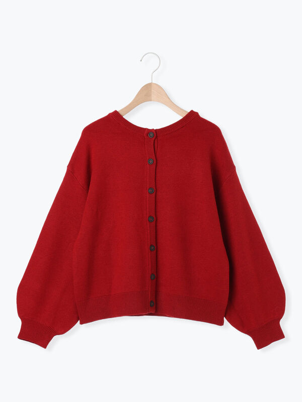 セール】 【ゆべし×Samansa Mos2】マルチWAYニット（ブラック/レッド