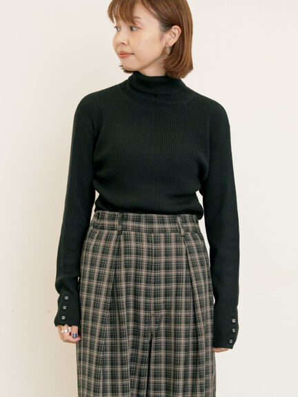 【ゆべし×Samansa Mos2】ティペット付リブニット（ブラック/レッド/ベージュ/キャメル）｜Samansa Mos2（サマンサ モスモス）通販