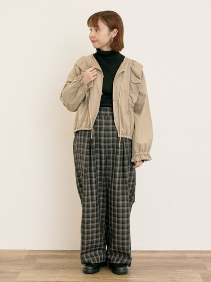 【ゆべし×Samansa Mos2】ティペット付リブニット（ブラック/レッド/ベージュ/キャメル）｜Samansa Mos2（サマンサ モスモス）通販