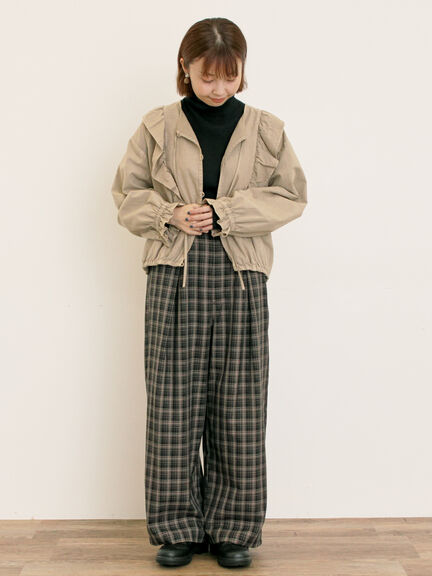 【ゆべし×Samansa Mos2】ティペット付リブニット（ブラック/レッド/ベージュ/キャメル）｜Samansa Mos2（サマンサ モスモス）通販