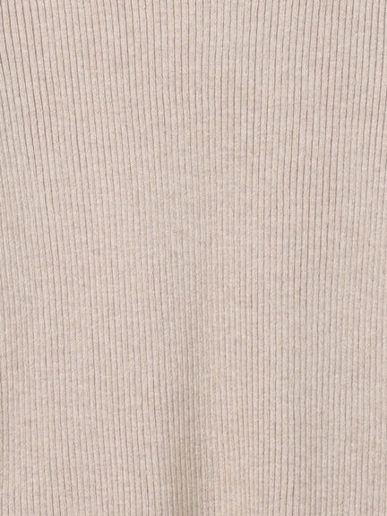 【ゆべし×Samansa Mos2】ティペット付リブニット（ブラック/レッド/ベージュ/キャメル）｜Samansa Mos2（サマンサ モスモス）通販