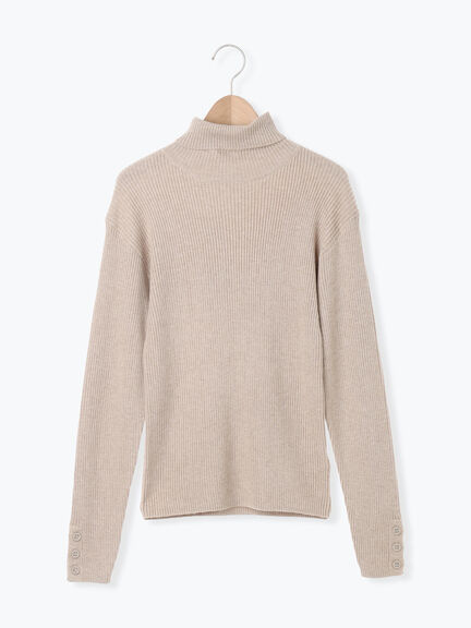 【ゆべし×Samansa Mos2】ティペット付リブニット（ブラック/レッド/ベージュ/キャメル）｜Samansa Mos2（サマンサ モスモス）通販