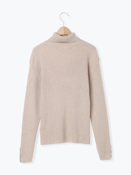 【ゆべし×Samansa Mos2】ティペット付リブニット（ブラック/レッド/ベージュ/キャメル）｜Samansa Mos2（サマンサ モスモス）通販