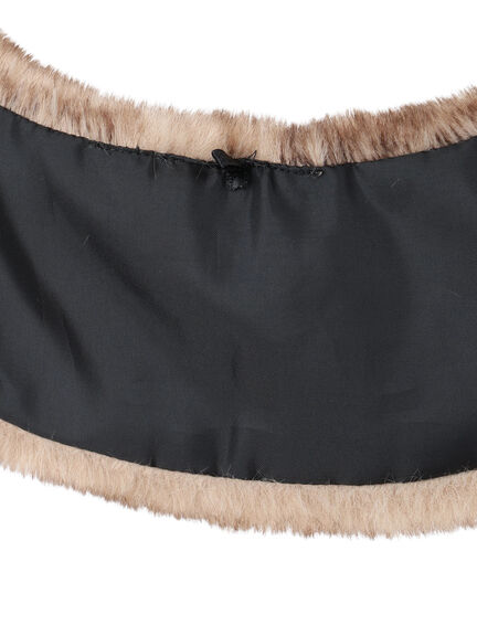 【ゆべし×Samansa Mos2】ティペット付リブニット（ブラック/レッド/ベージュ/キャメル）｜Samansa Mos2（サマンサ モスモス）通販