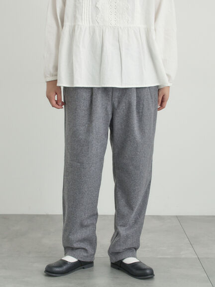 【帯電防止】ウール混テーパードパンツ《M/Lサイズ》（チャコールグレー/モカ/カーキ/キナリ）｜Samansa Mos2（サマンサ モスモス）通販