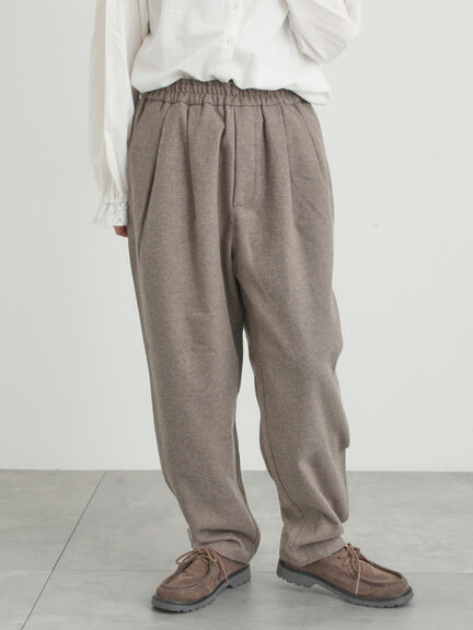 【帯電防止】ウール混テーパードパンツ《M/Lサイズ》（チャコールグレー/モカ/カーキ/キナリ）｜Samansa Mos2（サマンサ モスモス）通販