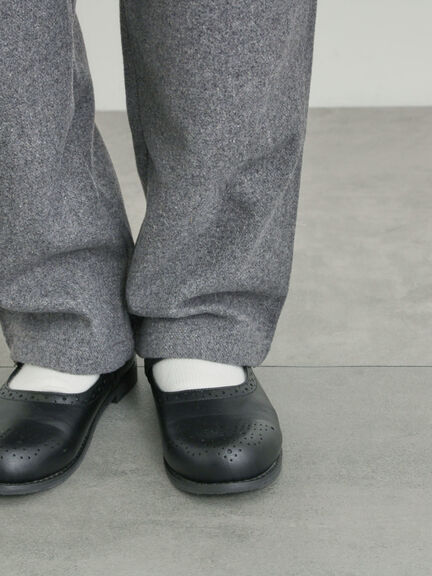 【帯電防止】ウール混テーパードパンツ《M/Lサイズ》（チャコールグレー/モカ/カーキ/キナリ）｜Samansa Mos2（サマンサ モスモス）通販