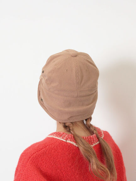 【消臭効果】コーデュロイフライトキャップ（オフホワイト/キャメル）｜Samansa Mos2（サマンサ モスモス）通販