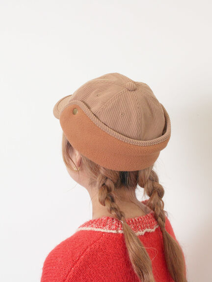 【消臭効果】コーデュロイフライトキャップ（オフホワイト/キャメル）｜Samansa Mos2（サマンサ モスモス）通販