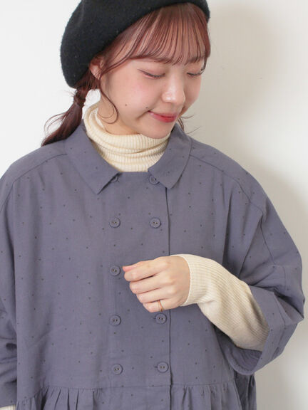 【マシンウォッシャブル】リブタートルネックニット（オフホワイト/グレー/チャコールグレー/キナリ）｜Samansa Mos2（サマンサ モスモス）通販