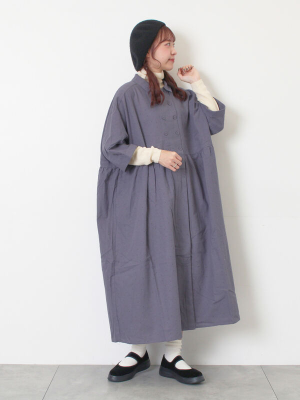 マシンウォッシャブル】リブタートルネックニット（オフホワイト