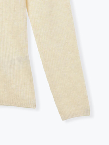 【マシンウォッシャブル】リブタートルネックニット（オフホワイト/グレー/チャコールグレー/キナリ）｜Samansa Mos2（サマンサ モスモス）通販