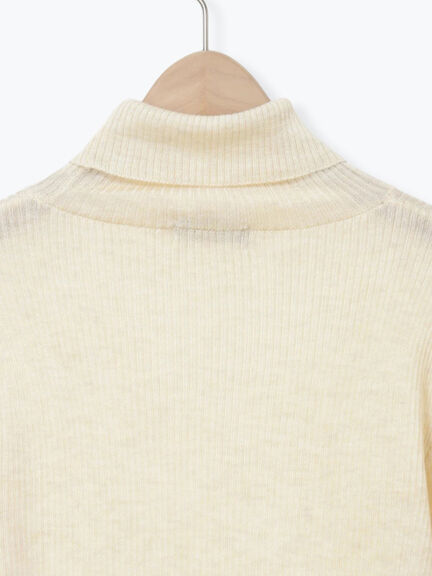 【マシンウォッシャブル】リブタートルネックニット（オフホワイト/グレー/チャコールグレー/キナリ）｜Samansa Mos2（サマンサ モスモス）通販