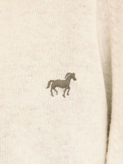 刺繍入りパフスリーブカーディガン（グレー/レッド/モカ/グリーン/ブルー/キナリ）｜Samansa Mos2（サマンサ モスモス）通販
