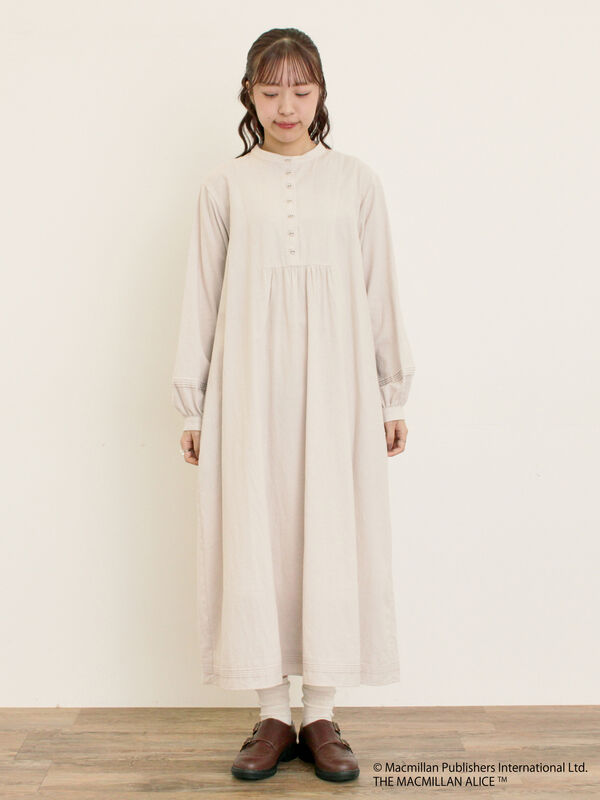 セール】 【Alice×Samansa Mos2】スタンドネック裾タックワンピ
