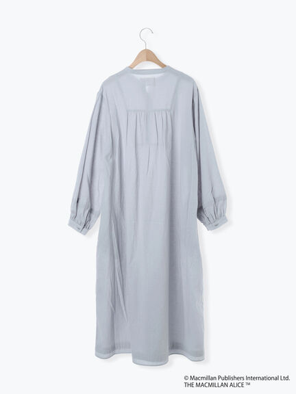 【Alice×Samansa Mos2】スタンドネック裾タックワンピ（ベージュ/サックスブルー）｜Samansa Mos2（サマンサ モスモス）通販