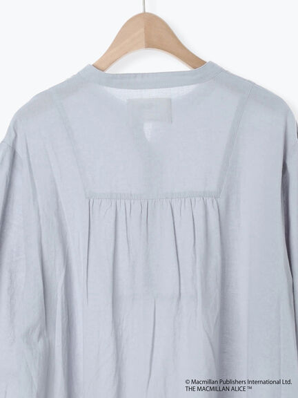 【Alice×Samansa Mos2】スタンドネック裾タックワンピ（ベージュ/サックスブルー）｜Samansa Mos2（サマンサ モスモス）通販