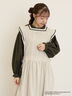 【Alice×Samansa Mos2】配色エプロンワンピース（オフホワイト/ブラック/ベージュ）｜Samansa Mos2（サマンサ モスモス）通販