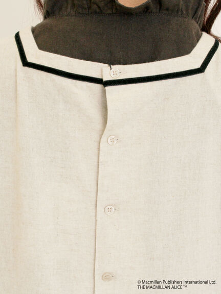 【Alice×Samansa Mos2】配色エプロンワンピース（オフホワイト/ブラック/ベージュ）｜Samansa Mos2（サマンサ モスモス）通販