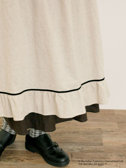 【Alice×Samansa Mos2】配色エプロンワンピース（オフホワイト/ブラック/ベージュ）｜Samansa Mos2（サマンサ モスモス）通販