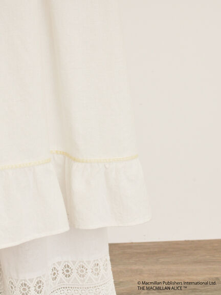 【Alice×Samansa Mos2】配色エプロンワンピース（オフホワイト/ブラック/ベージュ）｜Samansa Mos2（サマンサ モスモス）通販