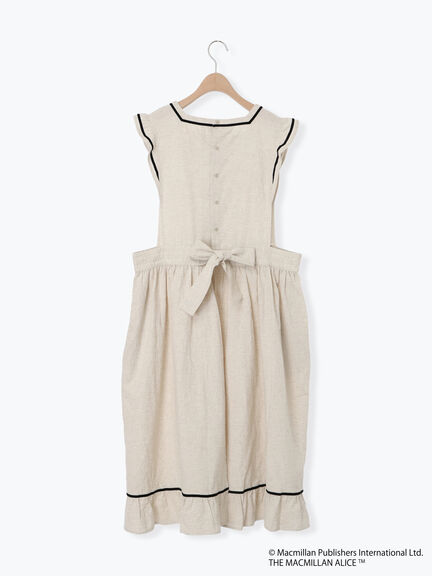 【Alice×Samansa Mos2】配色エプロンワンピース（オフホワイト/ブラック/ベージュ）｜Samansa Mos2（サマンサ モスモス）通販