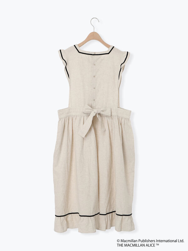 セール】 【Alice×Samansa Mos2】配色エプロンワンピース（オフ