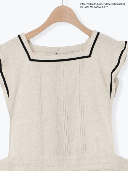 【Alice×Samansa Mos2】配色エプロンワンピース（オフホワイト/ブラック/ベージュ）｜Samansa Mos2（サマンサ モスモス）通販