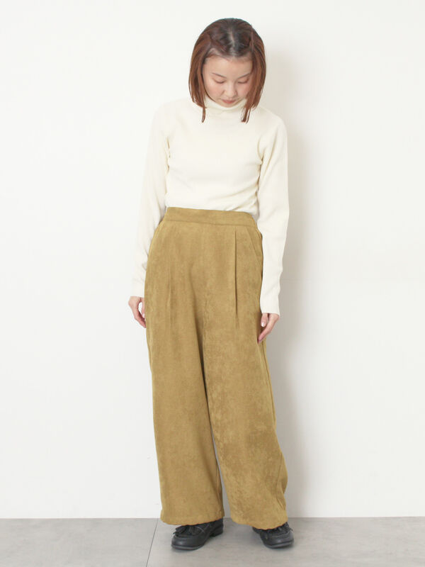 セール】 【マシンウォッシャブル】もちもちリブタートルネックニット