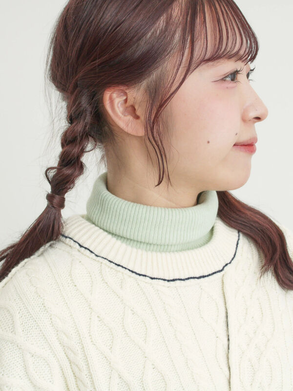 セール】 【マシンウォッシャブル】もちもちリブタートルネックニット