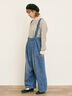 デニム/ツイルサスペンダー付きパンツ(ベージュ/ブルー/ネイビー)|Samansa Mos2(サマンサ モスモス)通販