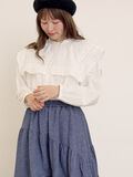 ビッグカラーブラウス（オフホワイト）｜Samansa Mos2（サマンサ モスモス）通販
