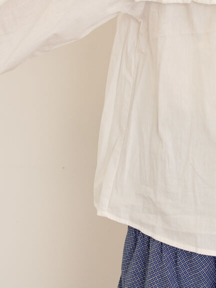 ビッグカラーブラウス（オフホワイト/ブラック/ブラウン）｜Samansa Mos2（サマンサ モスモス）通販