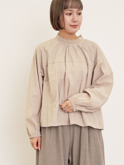 シャツ・ブラウス(ベージュ/薄茶系)｜Samansa Mos2（サマンサ モスモス