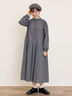 ◎刺繍ワンピース(チャコールグレー)|Samansa Mos2(サマンサ モスモス)通販
