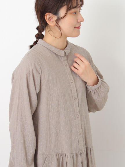 ◎刺繍ワンピース（グレー/チャコールグレー/キナリ）｜Samansa Mos2（サマンサ モスモス）通販