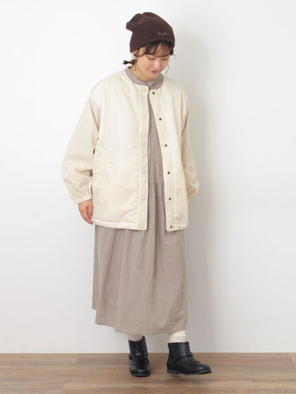 ◎刺繍ワンピース（グレー/チャコールグレー/キナリ）｜Samansa Mos2（サマンサ モスモス）通販