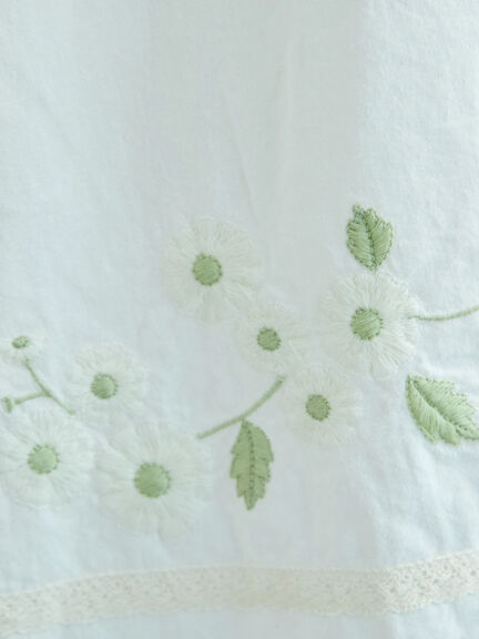 【WEB限定】花柄刺繍ギャザースカート（ブラック/モカ/キナリ）｜Samansa Mos2（サマンサ モスモス）通販