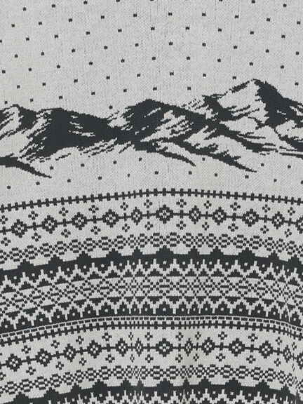 山柄ジャカードニット（チャコールグレー/オレンジ/ブルー/Ｓグレー）｜Samansa Mos2（サマンサ モスモス）通販