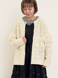 【Fluffy Wool Blend】フリンジ前後2WAYニット（オフホワイト）｜Samansa Mos2（サマンサ モスモス）通販