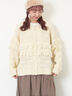 【Fluffy Wool Blend】フリンジ前後2WAYニット（オフホワイト/レッド/ベージュ）｜Samansa Mos2（サマンサ モスモス）通販