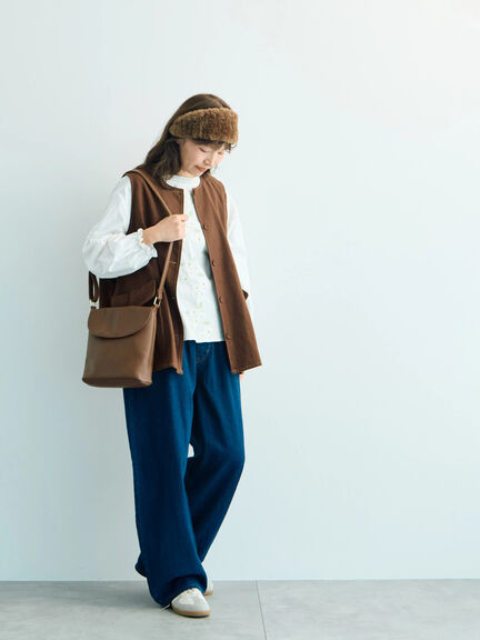 【WEB限定】花柄刺繍ブラウス（ブラック/モカ/キナリ）｜Samansa Mos2（サマンサ モスモス）通販