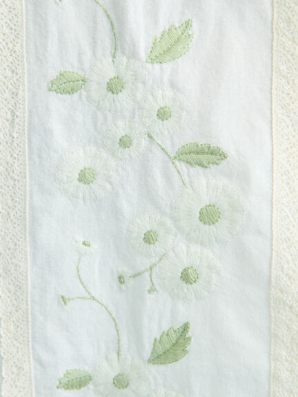 【WEB限定】花柄刺繍ブラウス（ブラック/モカ/キナリ）｜Samansa Mos2（サマンサ モスモス）通販