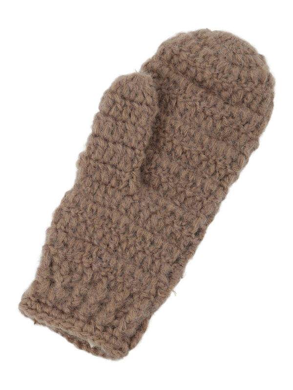 セール】 モチーフ編みミトン（オフホワイト/モカ/アクセサリー/ミトン