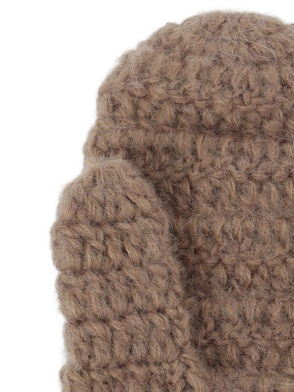 セール】 モチーフ編みミトン（オフホワイト/モカ/アクセサリー/ミトン