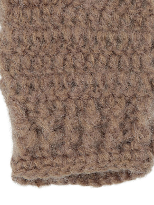 セール】 モチーフ編みミトン（オフホワイト/モカ/アクセサリー/ミトン