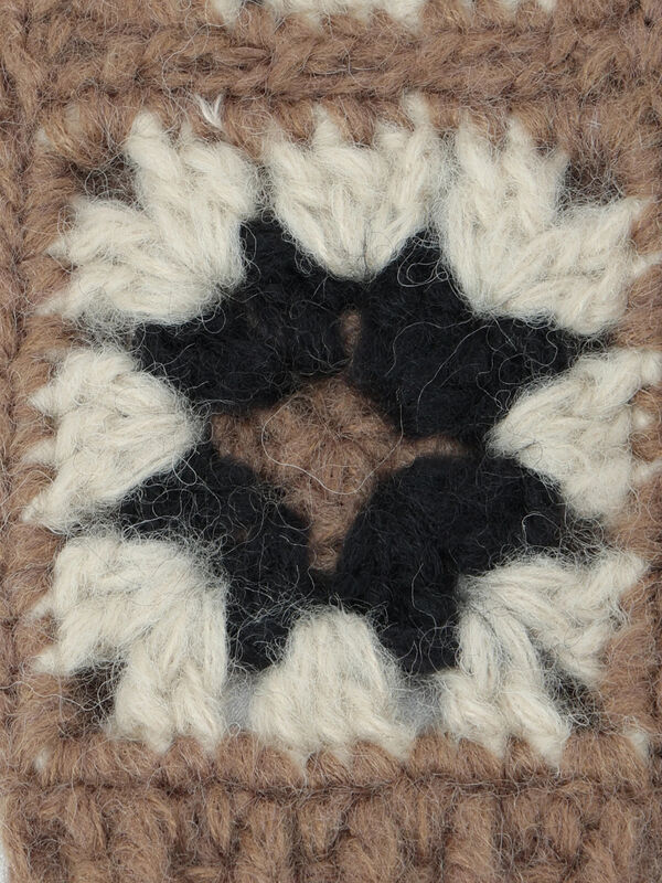 セール】 モチーフ編みミトン（オフホワイト/モカ/アクセサリー/ミトン