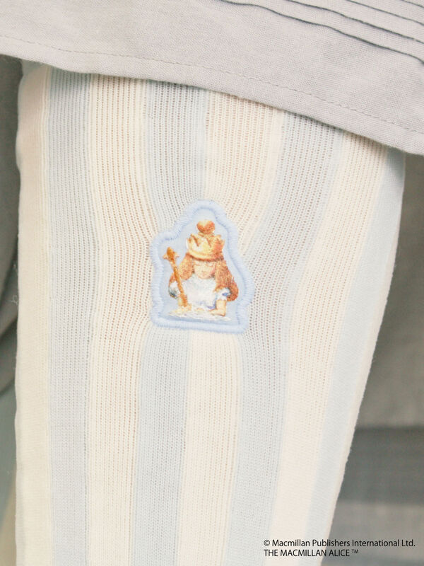 Alice×Samansa Mos2】柄アソート刺繍ソックス（グレー