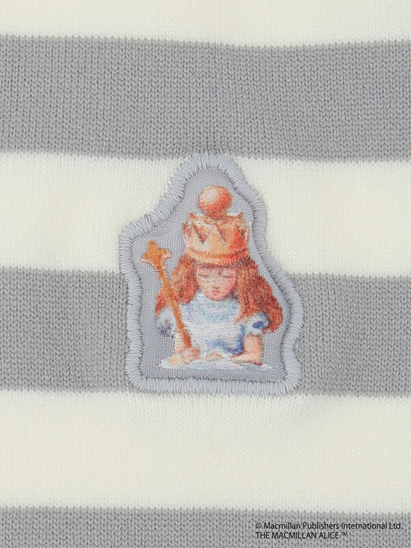 セール】 【Alice×Samansa Mos2】柄アソート刺繍ソックス（グレー