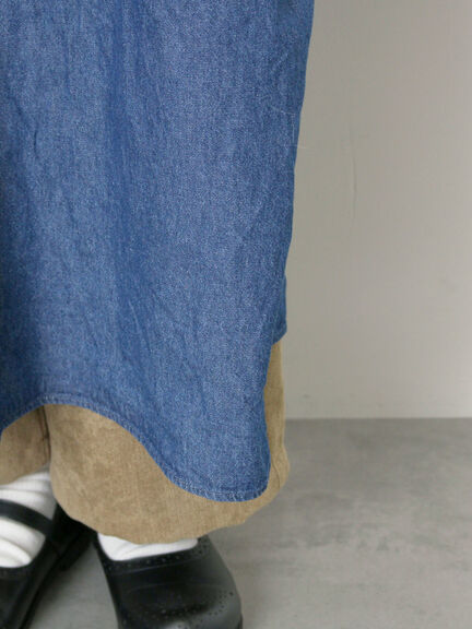 デニムバンドカラーワンピース ≪S/Mサイズ≫（ブルー）｜Samansa Mos2（サマンサ モスモス）通販